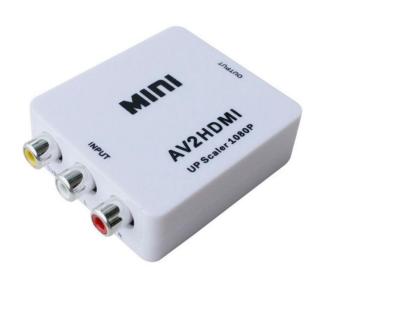 China Car mini av to hdmi converter hdmi av to mini HDMI2AV splitter in small white box for sale