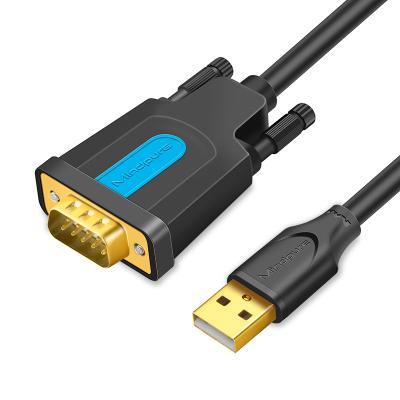 China USB to Serial Cable Male to Male Industrial Grade FTDI Dual Chip USB Engineering Mindpure to DB9 RS-232 Serial Cable for sale