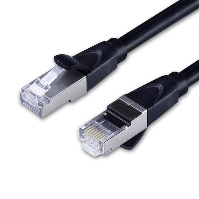 China computer router finished product network jumper 10G engineering grade 6 grade shielded pure copper network cable black NW014 for sale