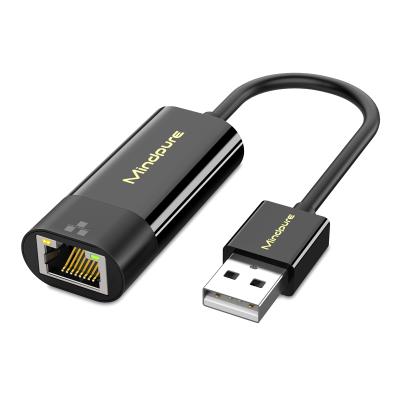 China Mindpure Ethernet Network Card 10m Desktop/Laptop 100M USB 2.0 RJ45 to LAN Converter Network Adapter for WinXP Win7/8/10 Mac OS for sale