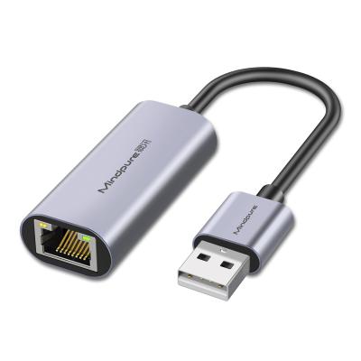 China Mindpure Aluminum Alloy USB 10m Network Card Desktop/Laptop 100M USB 2.0 RJ45 to LAN Converter Ethernet Adapter for WinXP Win7/8/10 Mac OS for sale