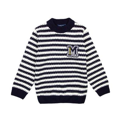 China Anti-wrinkle Boy's Collar Half High Bar Pullover Children's Sweater Tops Kids Sweater for sale