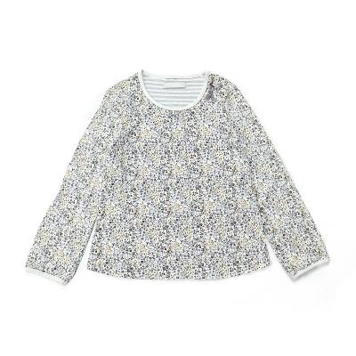 China Anti-pilling All Over Print Custom Comfy Soft Shirt Top For Girls And Women Kid Girl Autumn Casual Blouse for sale