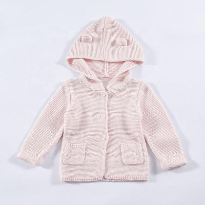 China Wholesale Anti Shrink Baby Cardigan Sweater Designs For Babies Knitted Hoodie Baby Chunky Knit Sweater for sale