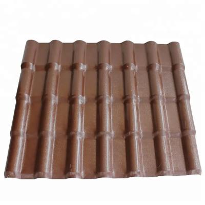 China Asa Roof Tile Apvc Upvc Fireproof Professional Synthetic Resin Roof PVC Roofing Tiles With CE Certificate for sale