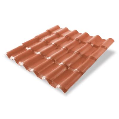 China Brand New Fireproof Asa Synthetic Corrugated Resin Roof Tile With High Quality for sale