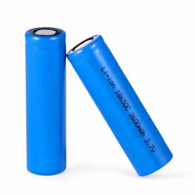 China Rechargeable Flashlight 18650 3.7V ICR18650 2600mAh Lithium Battery for sale