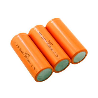 China Rechargeable Flashlight 3.7V 26650 Li ion 5000mAh Battery With Flat Top for sale