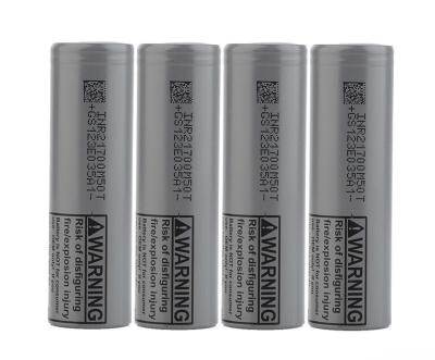 China Gray Color M50T 21700 Cylinder 5000mAh Flat Top Battery 21*70mm for sale