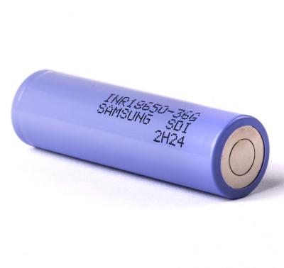 China Original High Power Density SAM IDS INR18650-36G 3600mAh 10A High Discharge 18650 Lithium Battery For Samsung SDI for sale