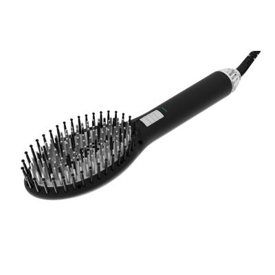 China Hotel private label wholesales electric anion hair straightener brush hair dryer hair comb for sale