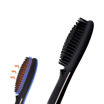 China Hotel Professional Hot Airbrush With Straighten One Step Hair Brush For All Hair Types Hair Brush for sale