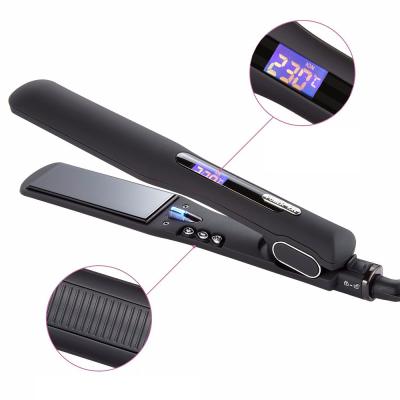 China LCD Temperature Display Customized Professional Hair Tools Hair Straightener LED Display Hair Irons Ceramic for sale