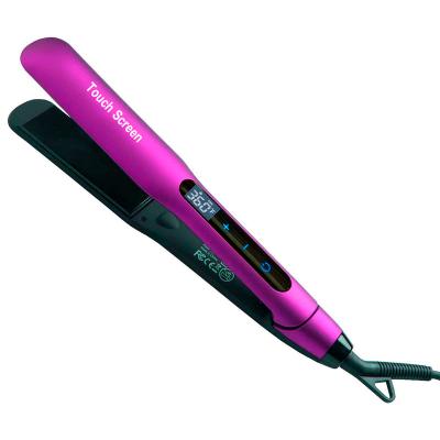 China Touch Screen With Private Label Ionic Fast Hair Styler Iron Hair Straightener Volumizing Hair Flat Iron for sale