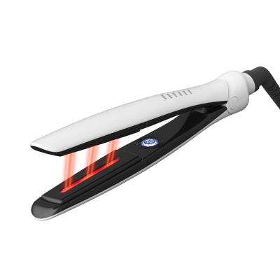 China Hotel hair straightener infrared function, a digital button LED control to show the ceramic coating for sale