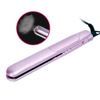 China 7ml Cold Steam Tank Argan Oil Vapor Ceramic Hair Steam Hair Straightener Professional Electric Straightening Flat Iron for sale