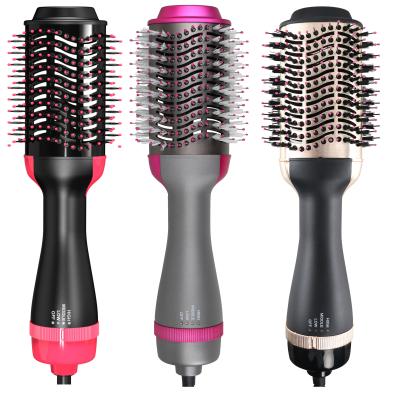 China New Arrival Heat Blow Hair Straightener Curler Comb One Step Brush Hair Dryer Nondisposable Hair Dryer for sale