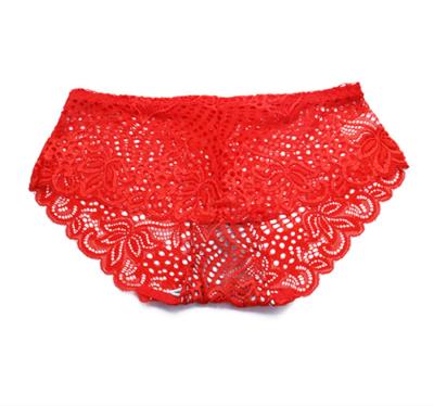 China Hotsale Antibacterial Low MOQ Lace Up Sexy Transparent Panties Womens Underwear Ladies Panties for sale