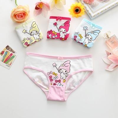 China Antibacterial Ready to Ship 2-10 Years Young Girls Underwear Panties Cotton Preteen Underwear Cute Girls for sale