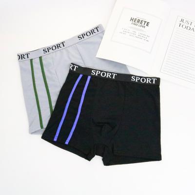 China Breathable Customized Cotton Plus Size Colorful Striped Mens Underwear Boxer Shorts for sale