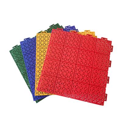 China Prevent slippery and wear-resisting Preferential outdoor basketball court floor sports floor tiles from Hebei, China for sale