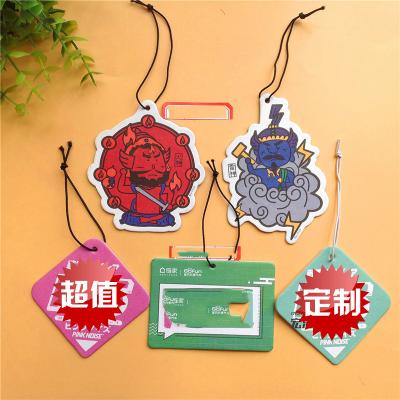 China Eco-friendly Car Air Freshener Customized Logo Luxury Air Freshener Customized Paper Car Air Freshener Cotton Paper Material For Car for sale