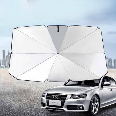 China Anti-UV Car Sunshade Titanium Silver Folding Sunshade Insulating Retractable Car Window Sunshade for sale