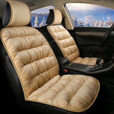 China Comforable Wholesale Universal Fit Embossed Polyester Fabric Full Set Car Accessories Car Seat Covers Cushion For Four Seasons for sale