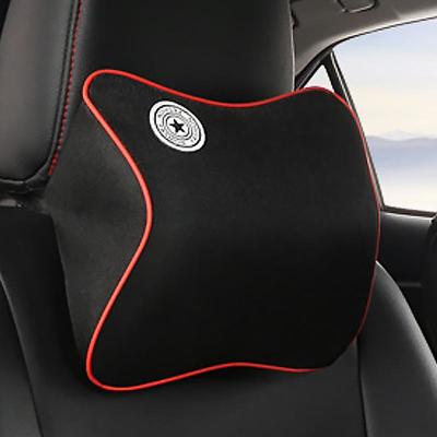 China Comforable New Arrival Breathable Memory Cotton Car Seat Headrest Pillow Neck Back Support for sale