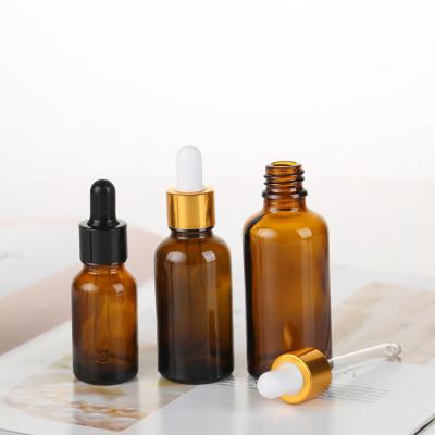 China Amber Glass Bottles Personal Care Dropper Bottle With Pipette Essential Oil Glass Bottles For Essential Oils Perfumes for sale