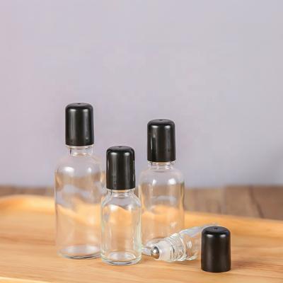 China 10ml Personal Care Personal Care Essential Oil Bottle Transparent Glass Roll On Bottle For Perfume for sale