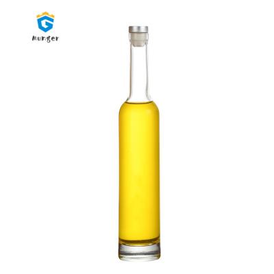 China 200ml 350ml 500ml clear frosted beverage glass wine bottle with cork for Chinese manufacturer for sale