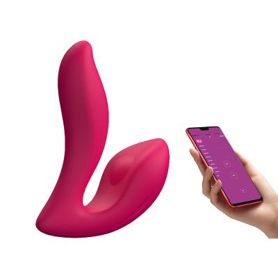 China APP Controlled Dual Shock Female Masturbation Massager Aixi Controlled Dual Shock Female Masturbation APP Remote Control Left Female Masturbation Vibrator for sale