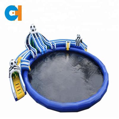 China Hot Selling PVC Water Park Equipment, Inflatable Water Slide For Adult, Inflatable Water Park for sale