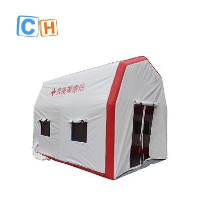 China Oxford Or PVC Tarpaulin Customized Outside Inflatable Medical Tent For Temporary Hospital for sale