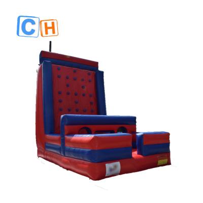 China PVC Tarpaulin Inflatable Rock Climbing Inflatable Climbing Wall Games On Amusement Park for sale