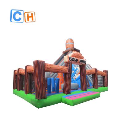 China PVC Giant Inflatable Outdoor Castle Inflatable Fun City For Kids Factory for sale