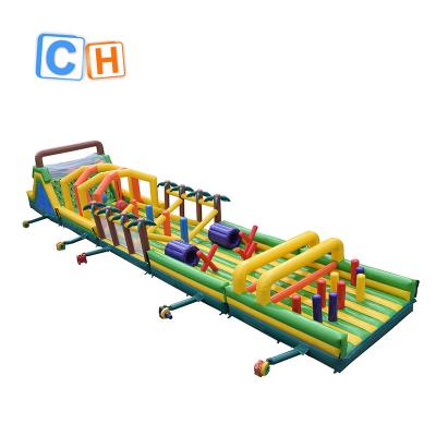 China Popular PVC Inflatable Challenge Obstacle Course With Climbing Obstacle For Sale for sale