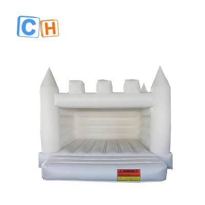 China New Popular Design PVC Bouncer Bouncy Castle Inflatable Wedding Bouncy Castle White House For Party for sale