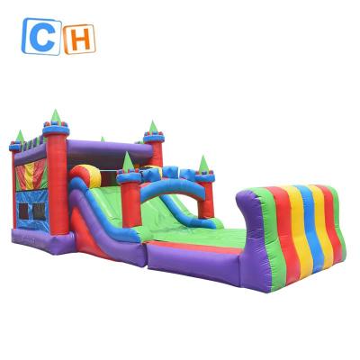 China PVC Water Slide Combo Inflatable Combo Bouncer With Pool Yard for sale