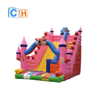 China PVC Tarpaulin Cartoon Theme Inflatable Slide Inflatable Slides For Rental Adult Or Kids Inflatable Dry Slide for sale