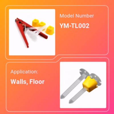 China Plastic Tile Leveling Pliers Ceramic Tile Leveler Red Yellow for sale