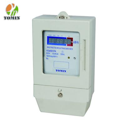 China Single Phase Digital Electronic Energy Meter Watt Hour Meter With Led Display for sale