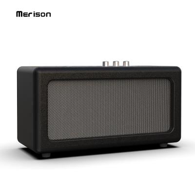 China Classic retro bluetooth oem function wooden wireless speaker phone fm radio karaoke for sale