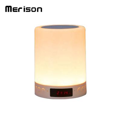 China Portable phone function desk alarm clock bluetooth touch led night light bluetooth speaker lamp for sale