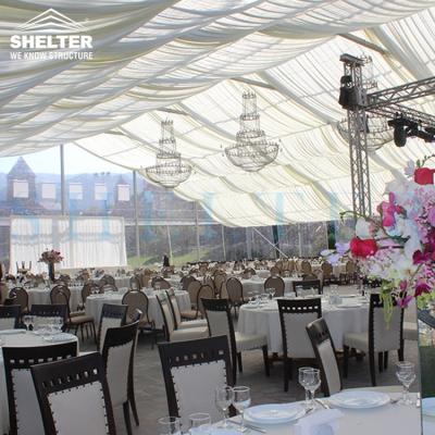 China Water Proof Clear Tent Wedding Tent 200 People Top Party Marquee For Outdoor for sale