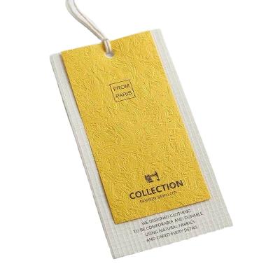 China Viable Vanilla Paper Fashion And Quick Customization Apparel Luggage Garment Tag For Sale for sale