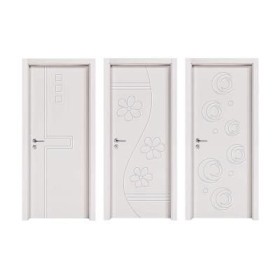 China Multi-layer Solid Wood Oak Door Bedroom Door Waterproof Teeth Lacquer Interior Chinese Villa Wooden Door for sale