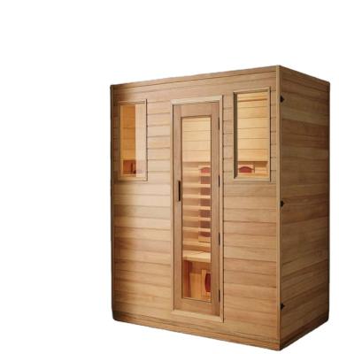 China Modern Good Quality Selling Chinese Infrared Sauna Solid Wood Sauna Canadian Hemlock Double Wall for sale