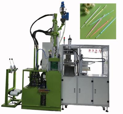 China New VERTICAL custom shape dental floss stick tooth pick injection molding machine factory price for sale